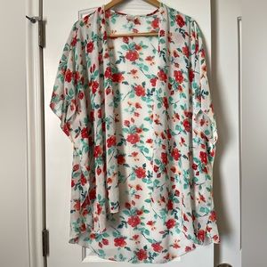 Floral Print Kimono Wrap